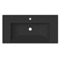 Rectangular Matte Black Ceramic Wall Mounted Bathroom Sink